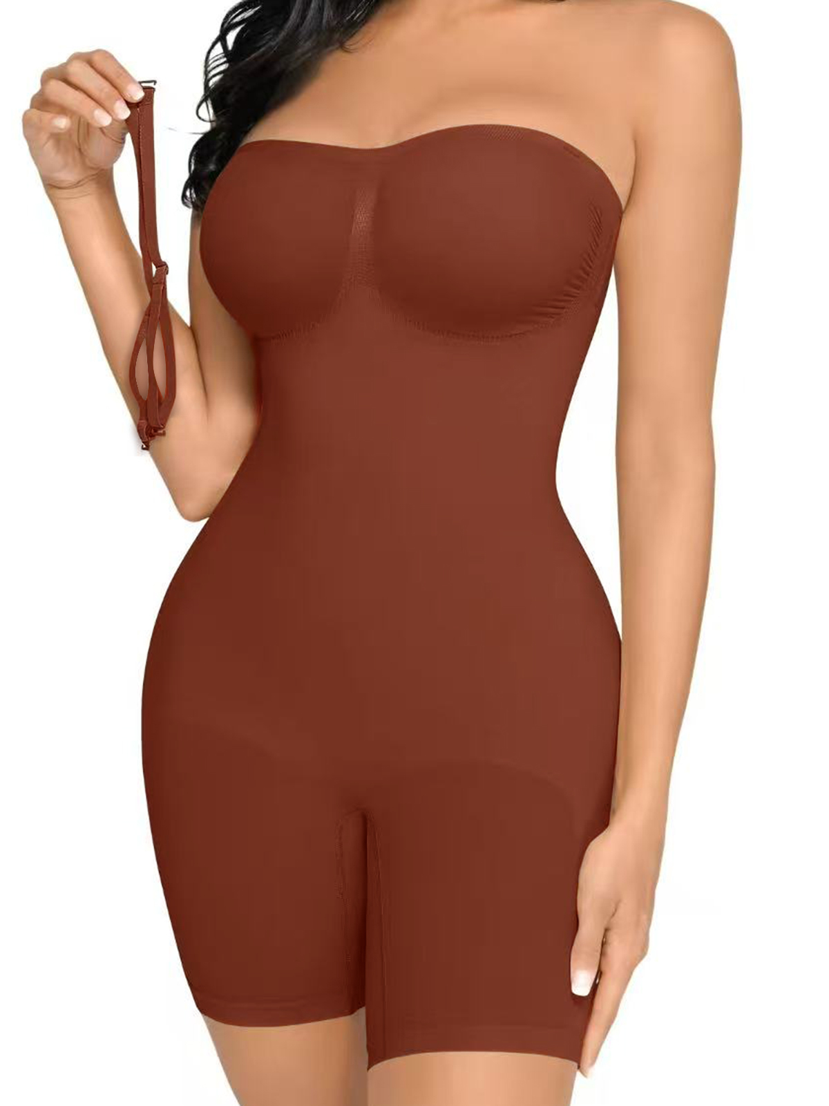 Summer Breathable Removable Strap Tube Dress Wearable Abdomen Control Body Shaper