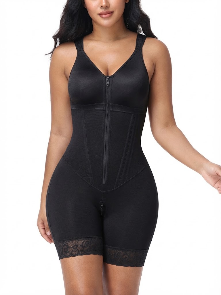 Zip Front Full Body Shaper