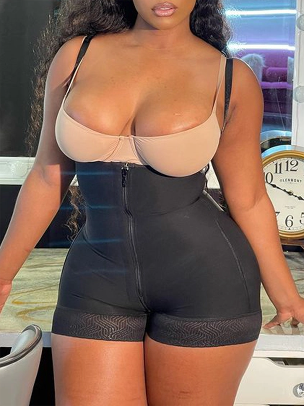High Control Tummy Tuck Zipper Body Shaper