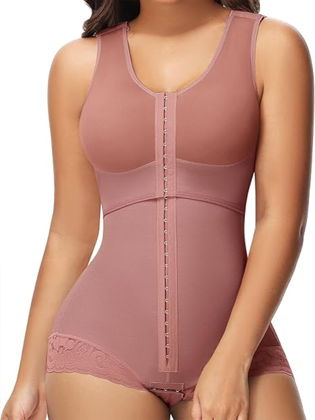 Butt Lifting Hook & Eye Tummy Control Slimming Body Shaper