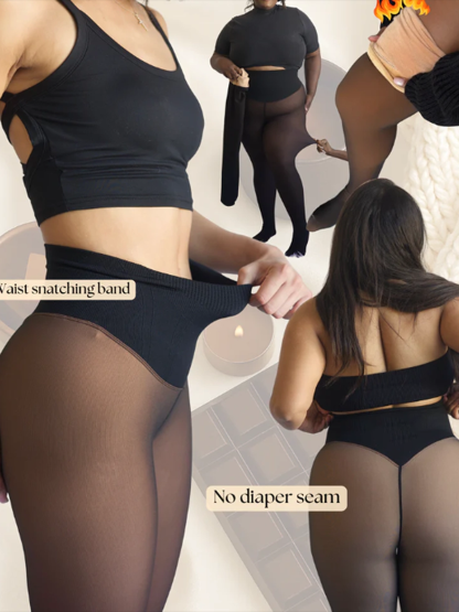Magic Leggings With Compression Straps And Single Seam