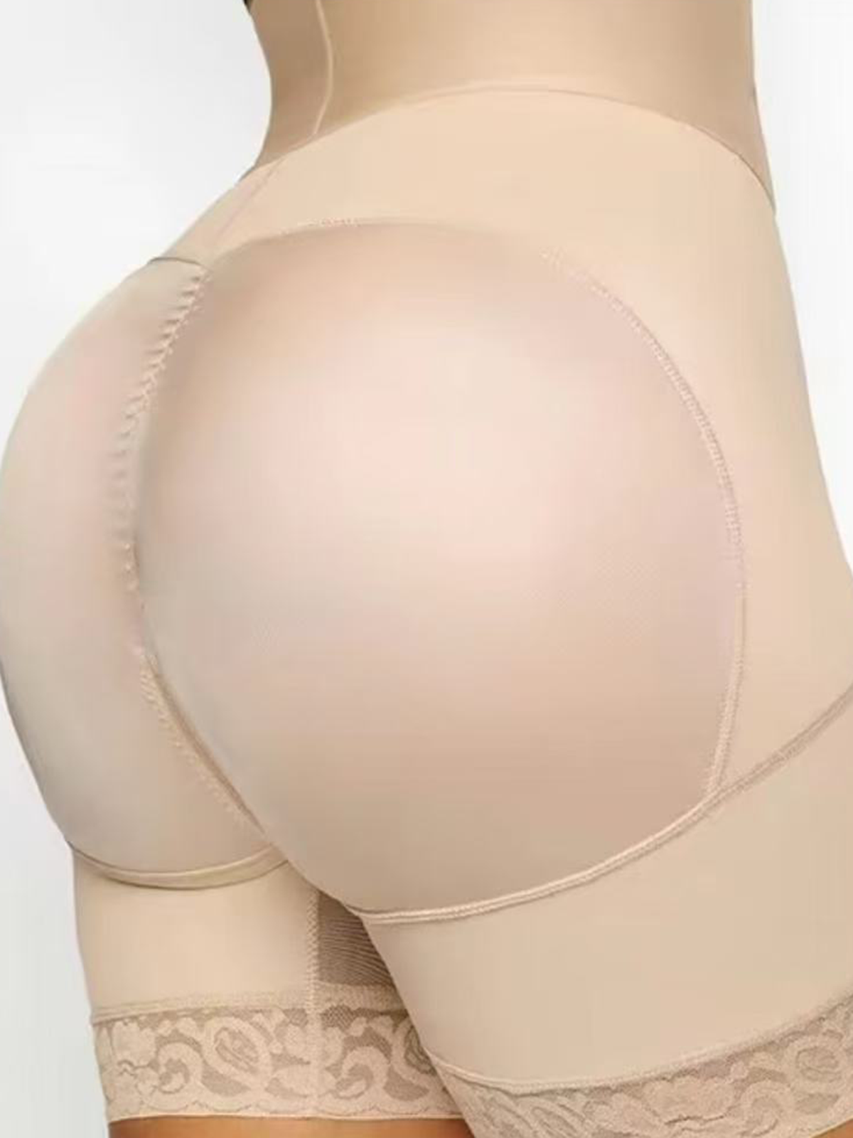 Women's Breathable Shaping High Waist Belt Belly Control Butt Lifting Shorts