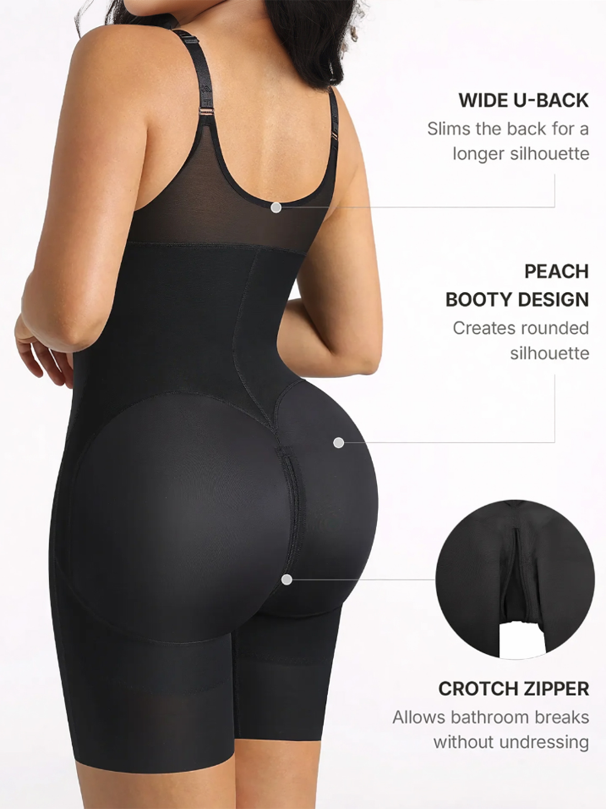Full Coverage Chest Faja Tummy Control Butt Lift Bodysuit
