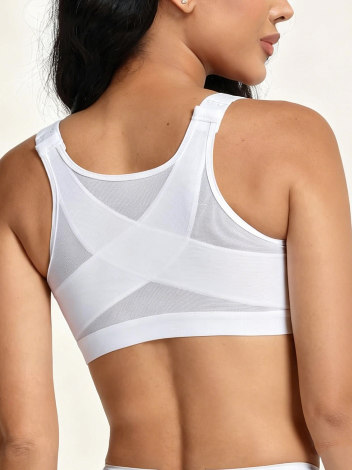 Wire Free Front Closure Posture Corrector Bra