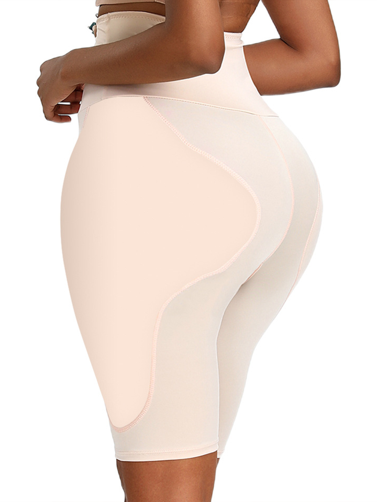 Women's Sponge Cushion Hourglass Body Shaping Buttocks Lifting Boxer Briefs Butt Lifting Shaping Pants