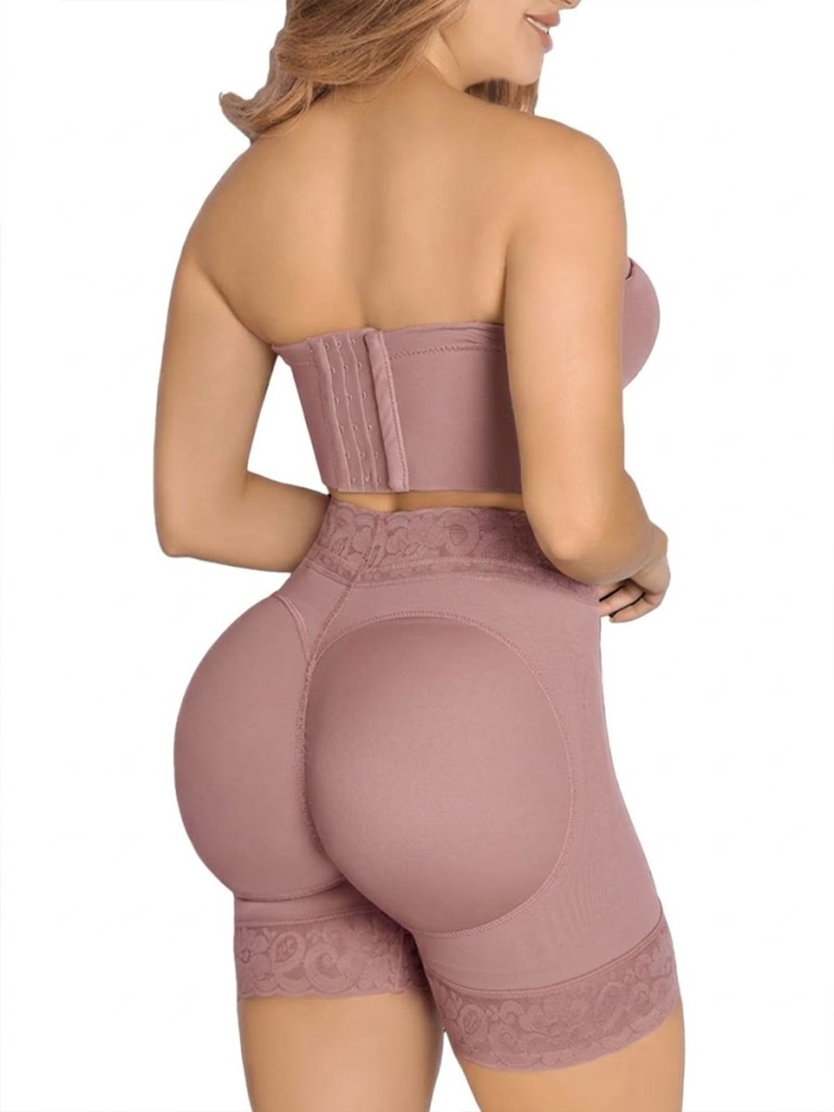 Lace Trimmed Hip Lifting Shorts