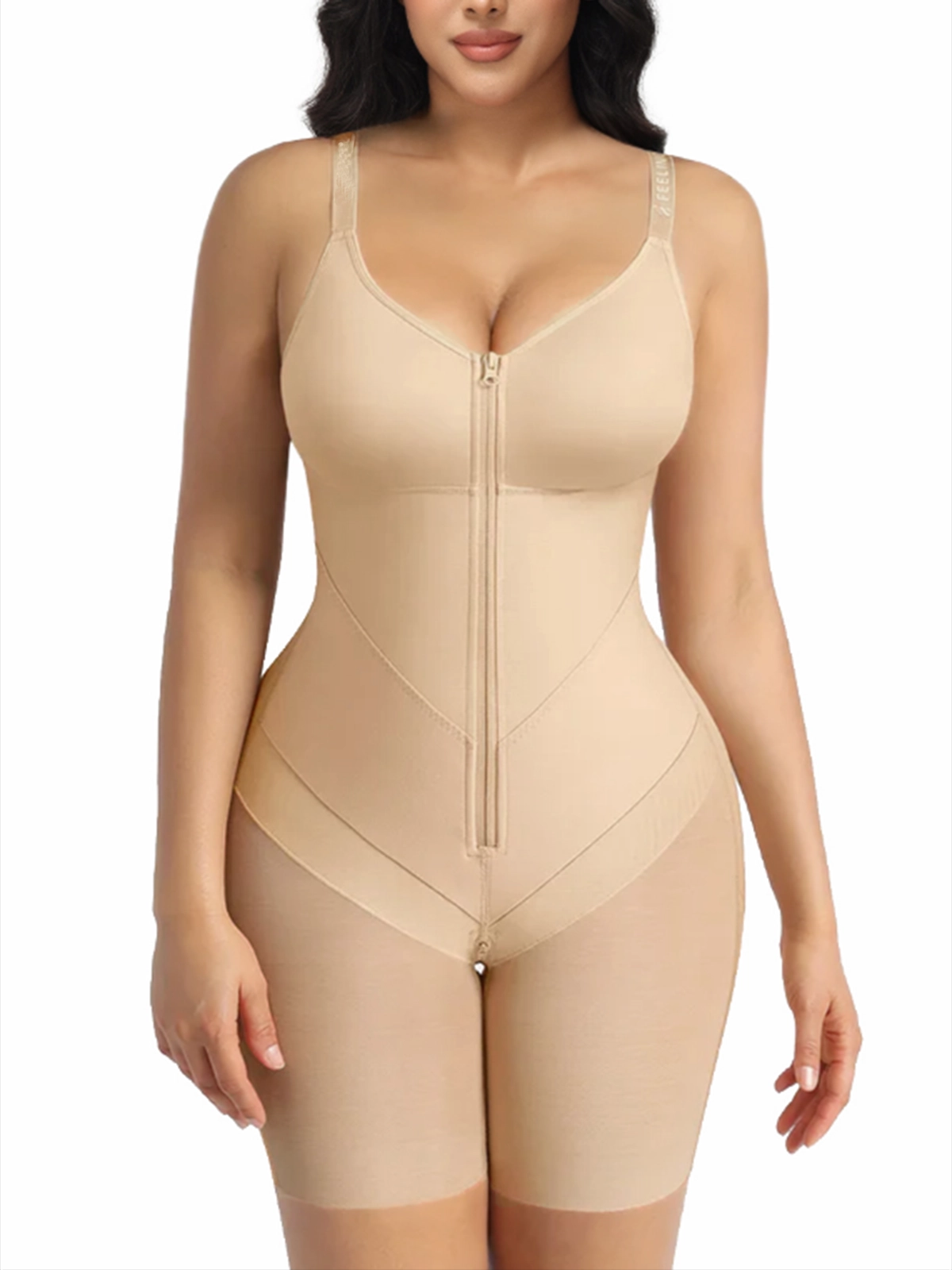 Black Seamless Full Coverage Body Shaper