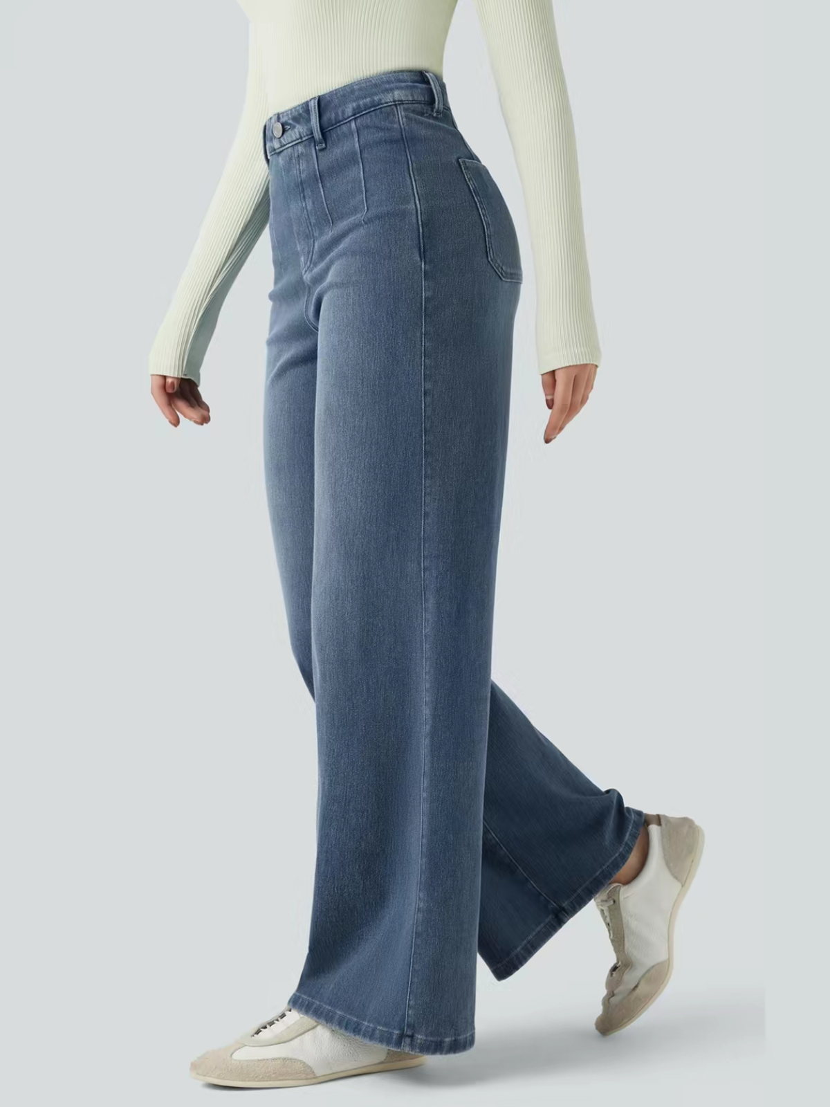 Women's High-Elastic High-Waist Wide-Leg Pants