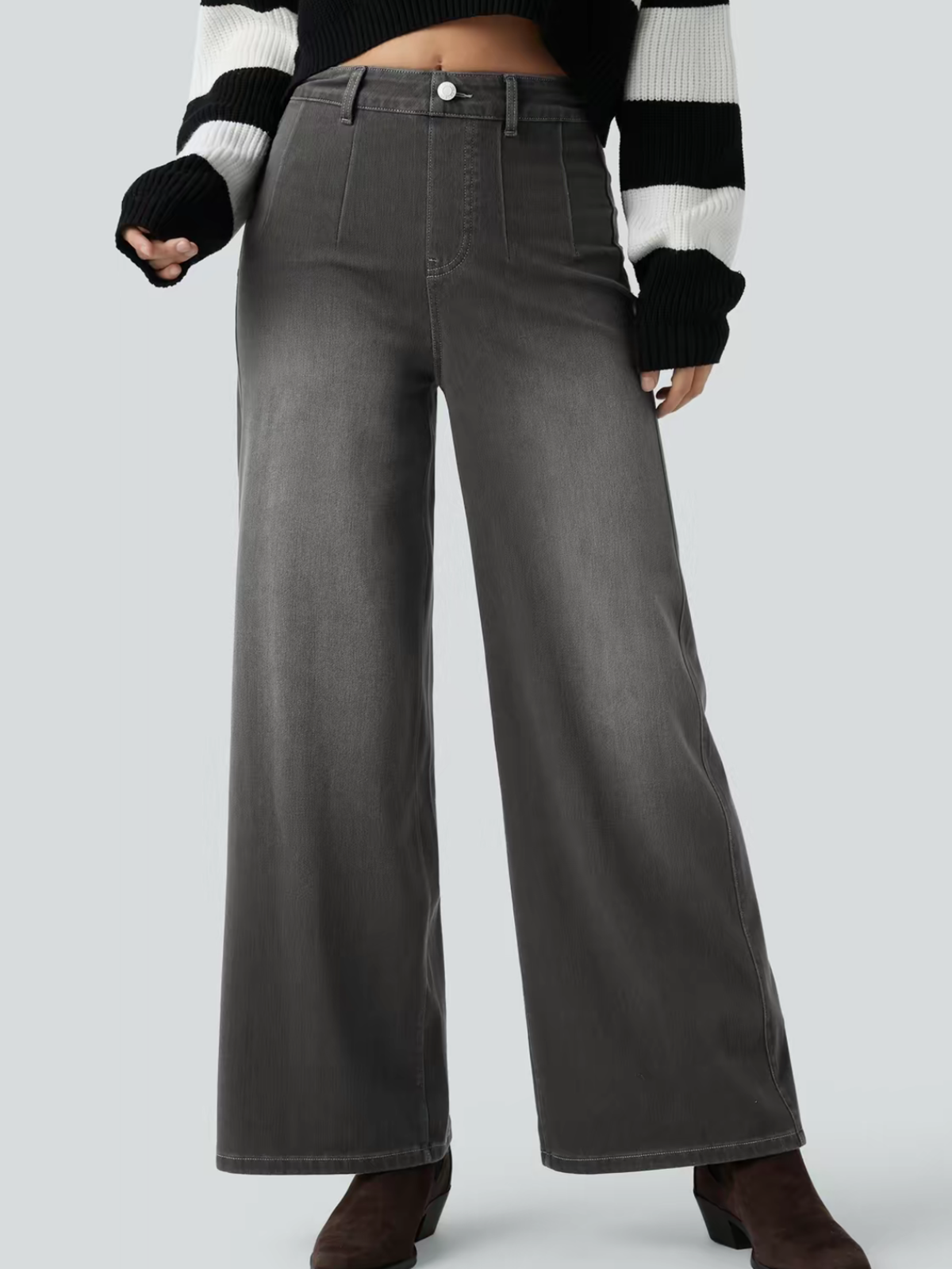 Women's High-Elastic High-Waist Wide-Leg Pants