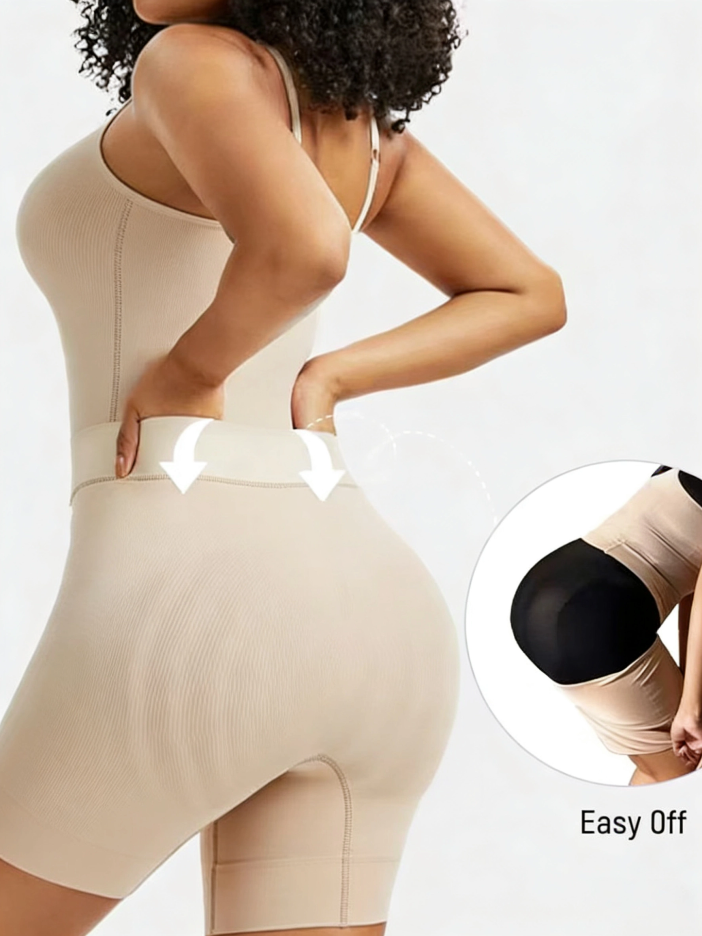 Seamless Butt Lifter Shapewear With Tummy Control Easy Off