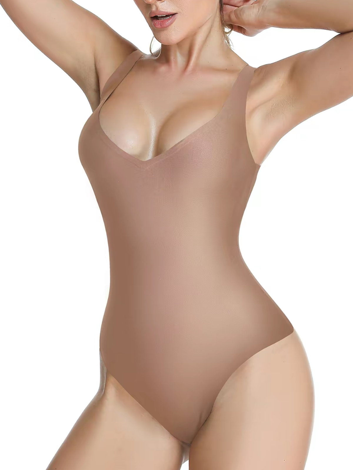 Deep Plunge Thong Bodysuit