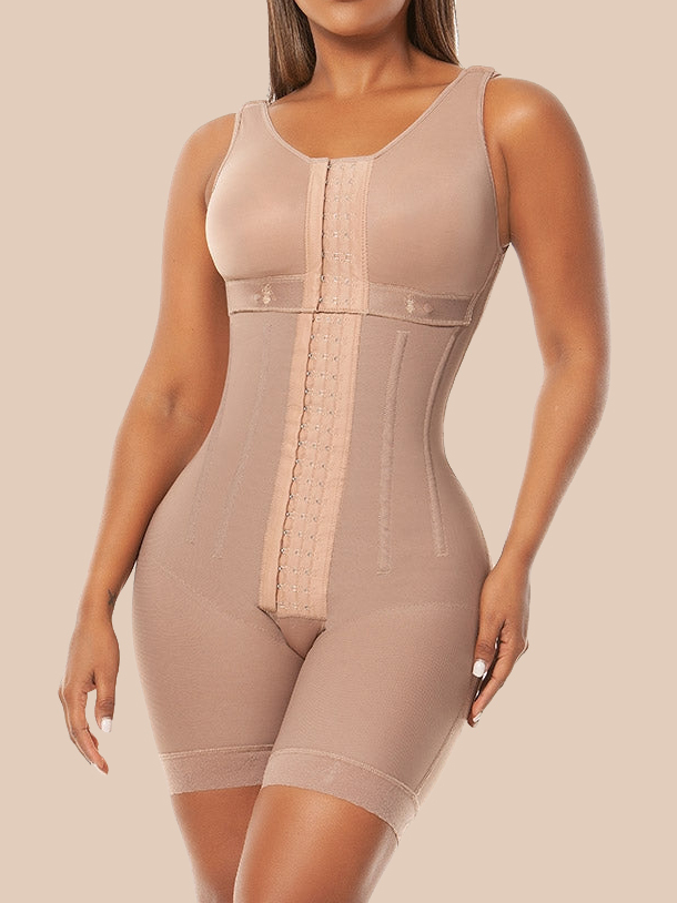 Chiccurve Women's Chest-Packed Post-Surgical Full Body Shapewear Ref 1018