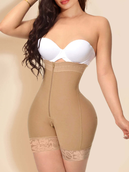 Fajas Colombianas Shapewear Tummy Control Butt Lifter Panties Crotch with Zipper