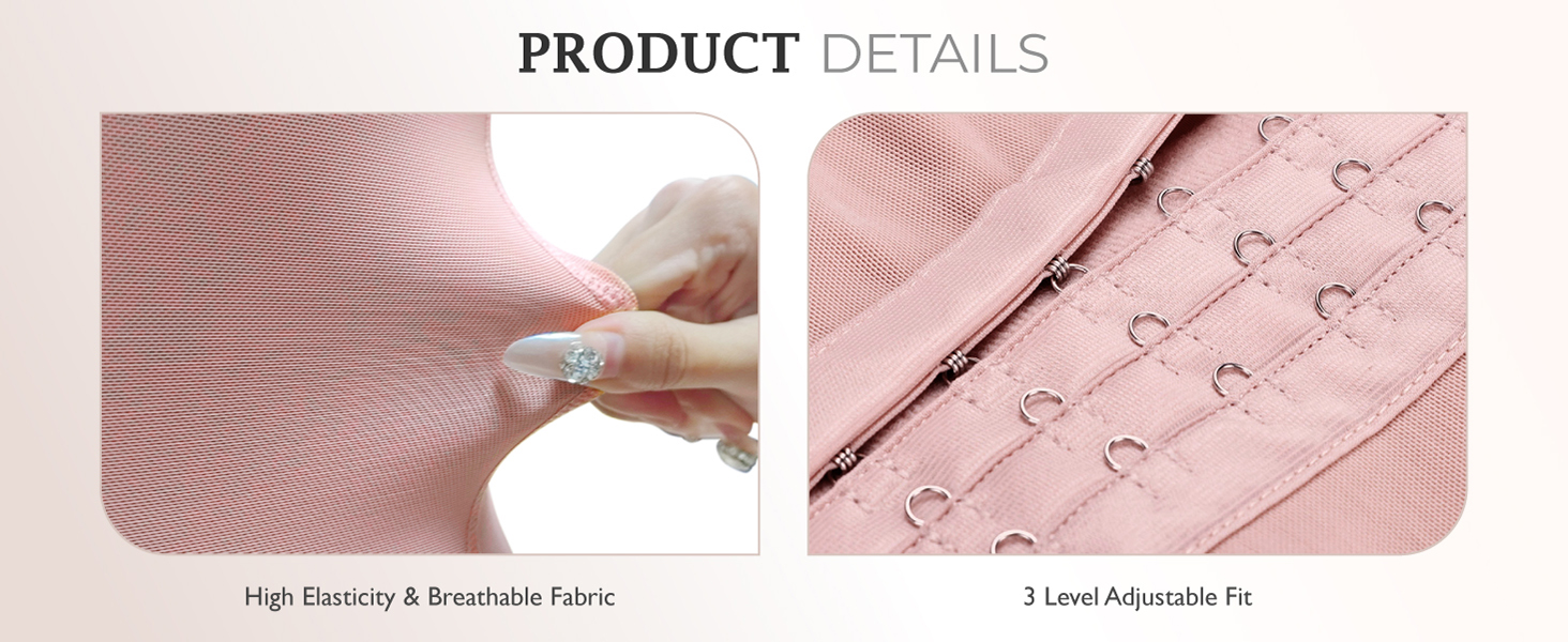 You will have just the amount of compression with this tummy control postpartum faja