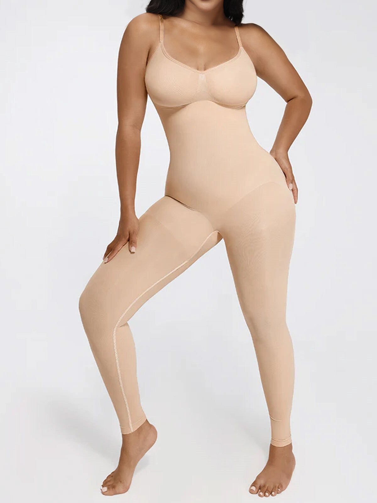Seamless Breast Support Waist and Abdomen Shaping Full Body Shaper
