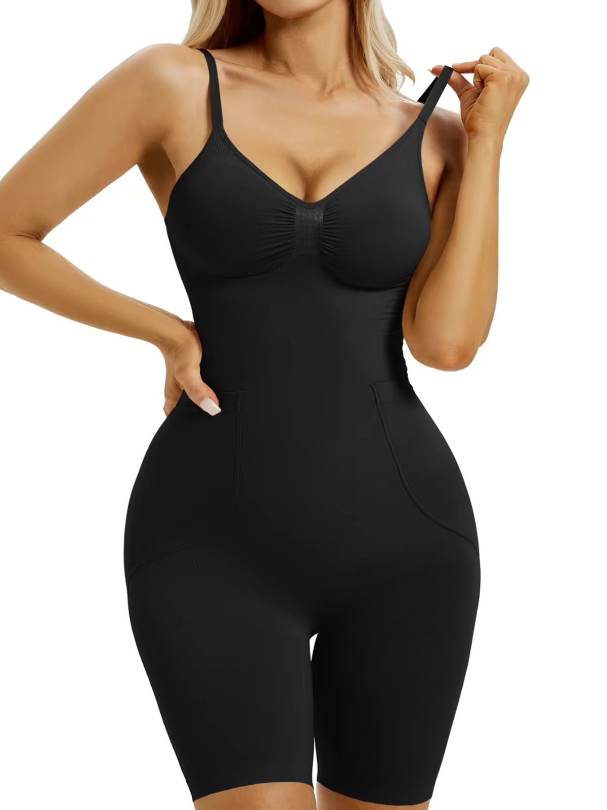 Colombian Fajas Seamless Waist Cinching Shapewear With Back Pull Down Design