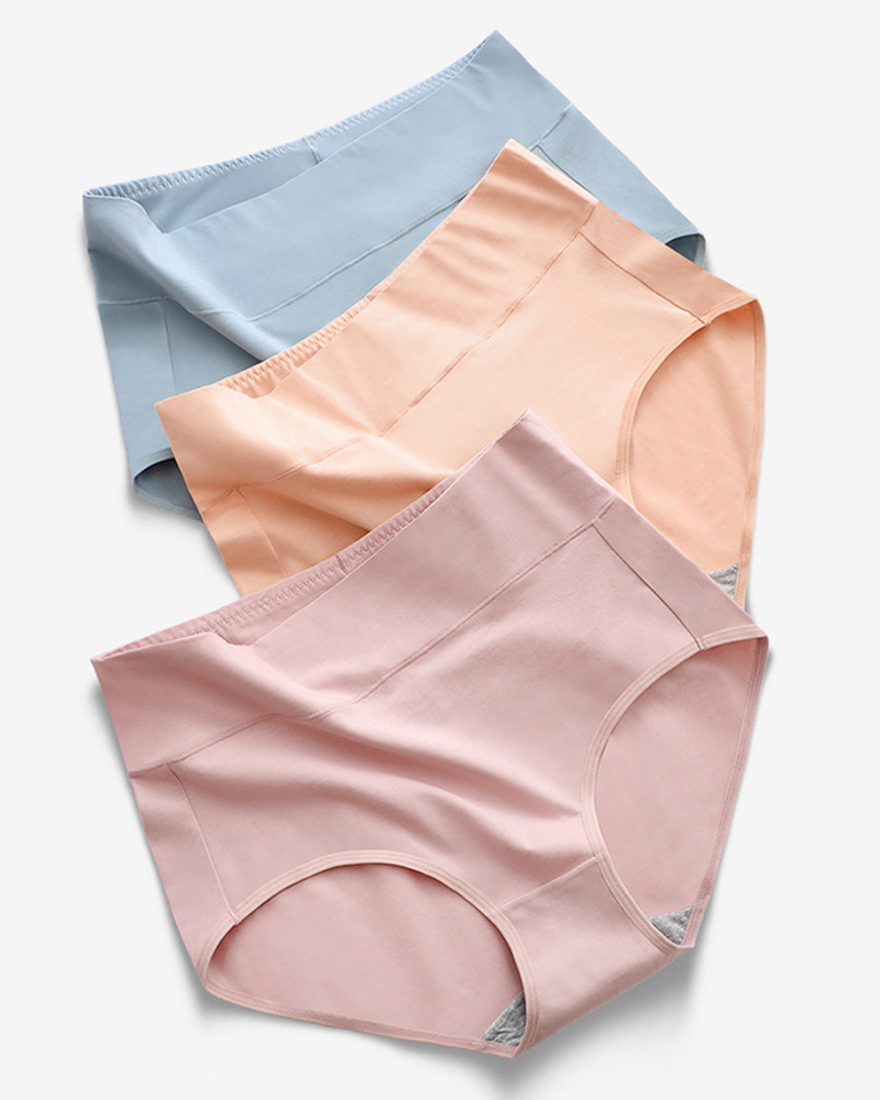 High Waist Cotton Briefs