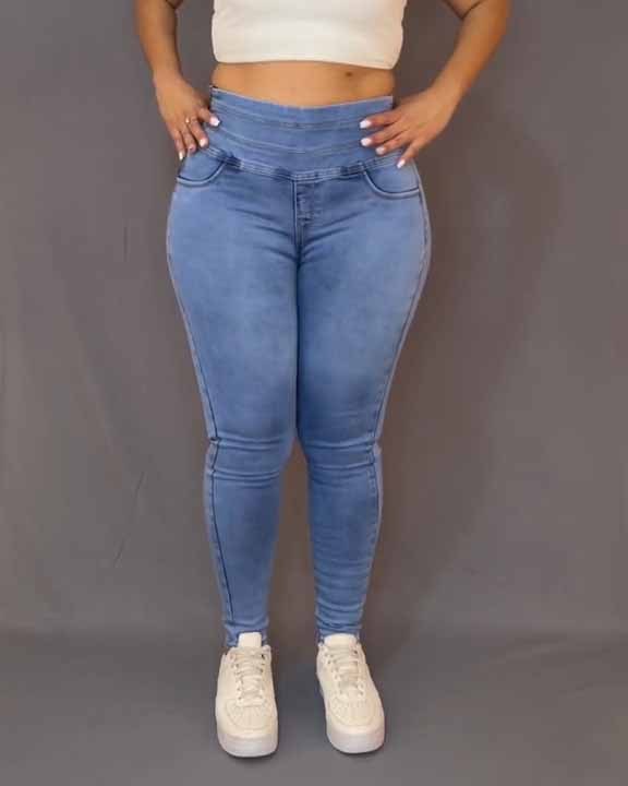 Side Zipper Skinny Jeans-ChicCurve