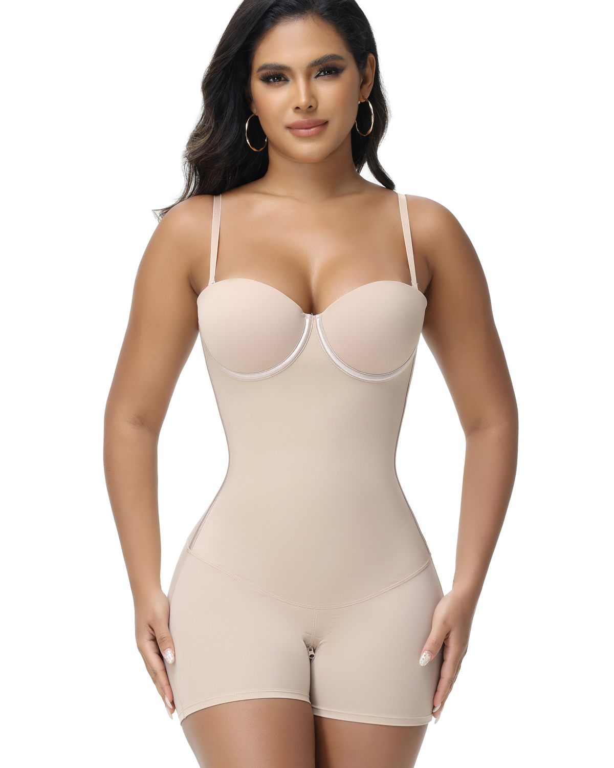 Sleeveless Bodysuit With Cup And Straps At The Back