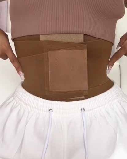 High Compression Velcro Waist Trainer Girdle Belt