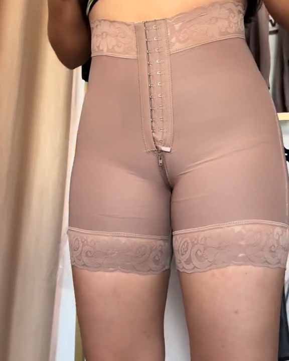 High Waisted Hip Lifting Shape Pants with Hook and Eye