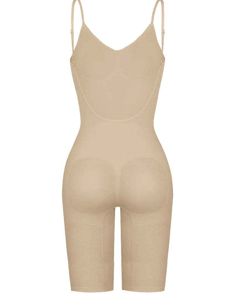 Seamless Backless Mid-Length Full Body Shaper
