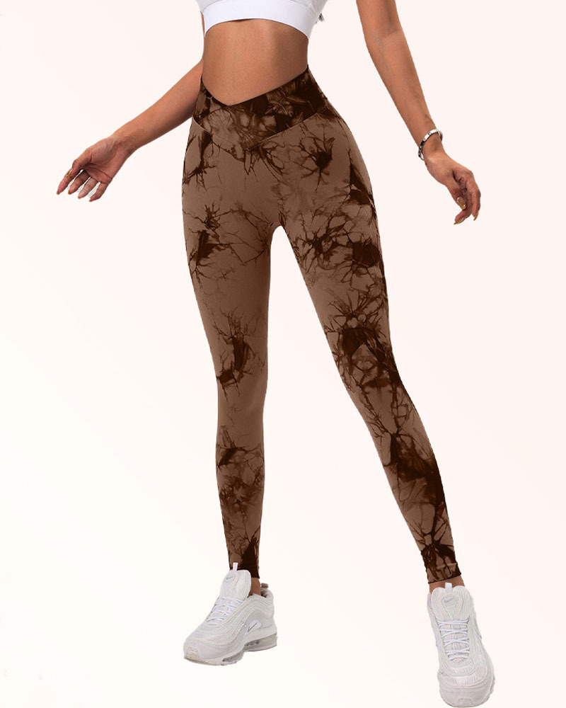 Seamless Tie Dye High Waist Yoga pants