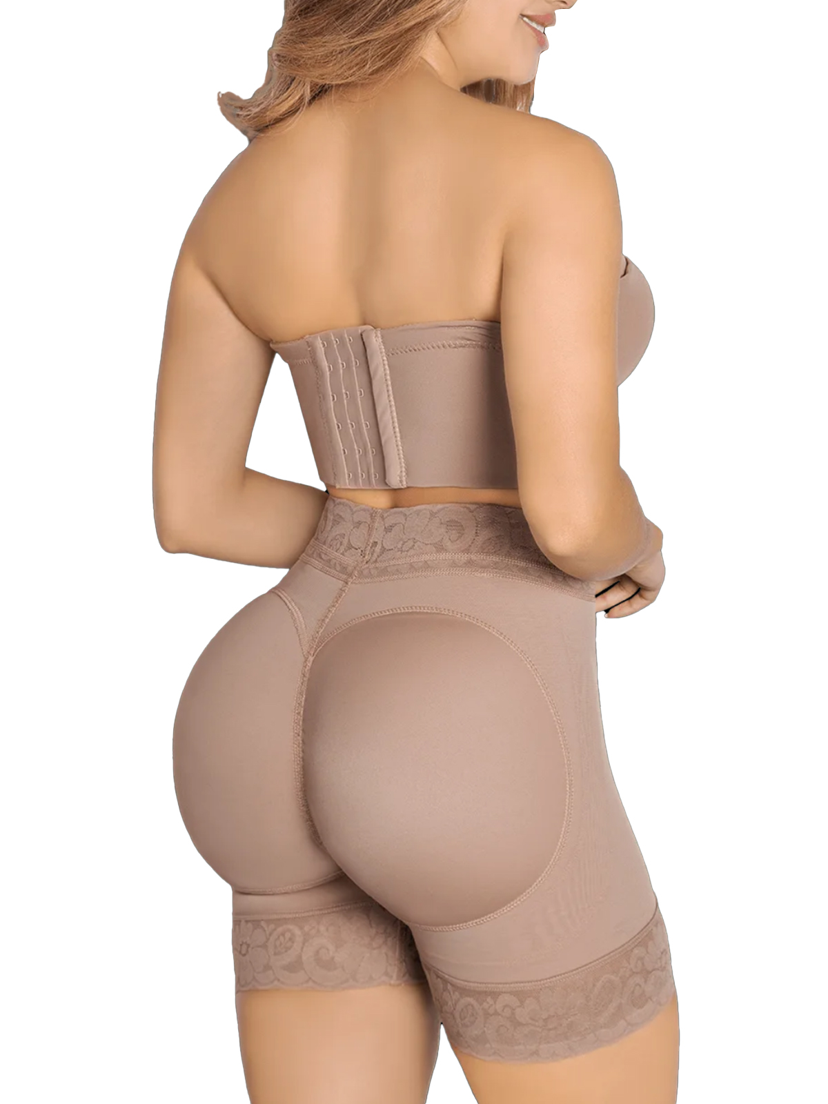 Lace Trimmed Hip Lifting Shorts