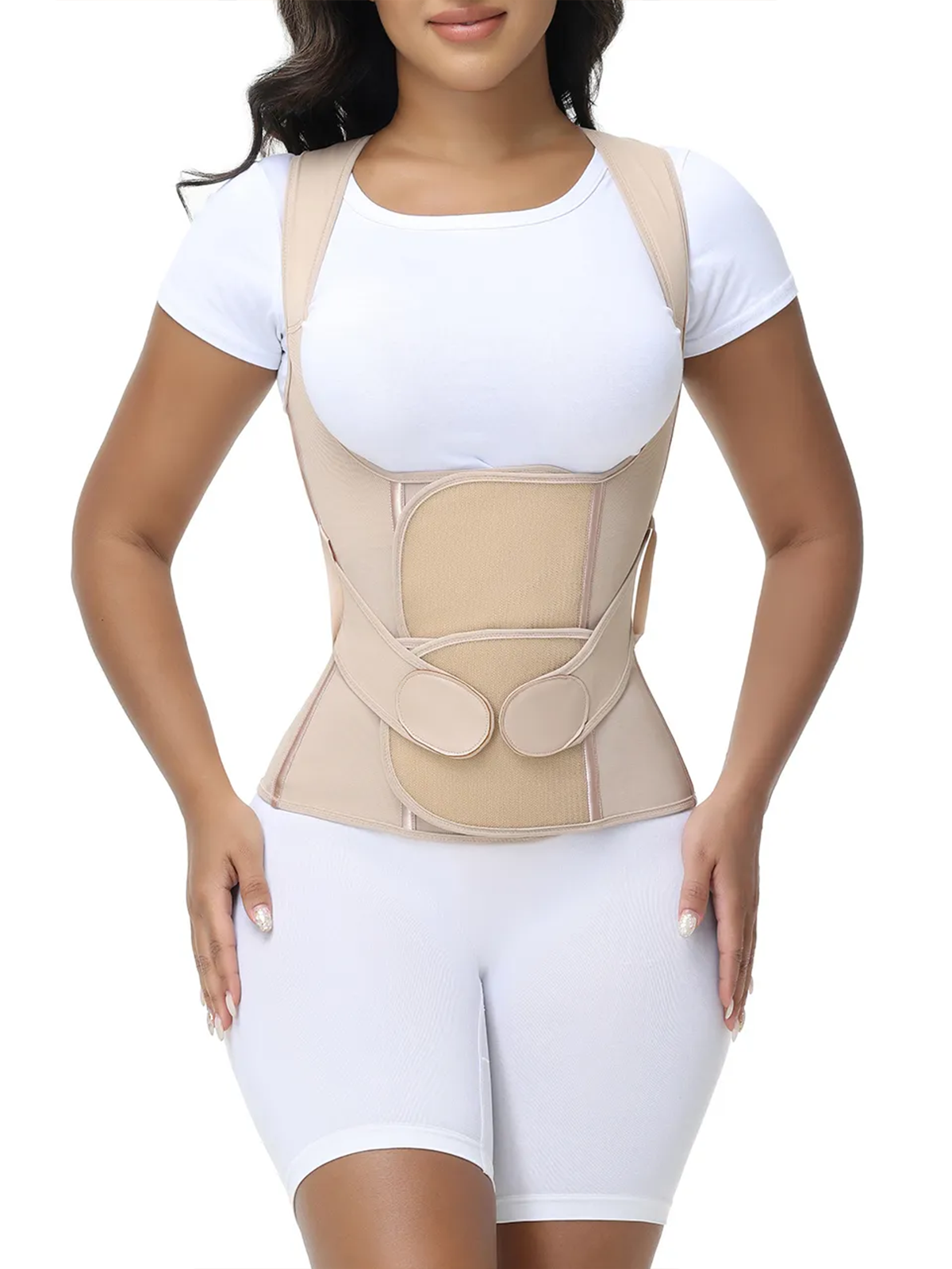 Open Chest Double Layer Abdominal Control Waist Belt