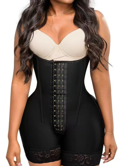 Built In Invisible Underwire Double Layer Abdominal Reinforcement And Buttock Lifting Body Shapewear