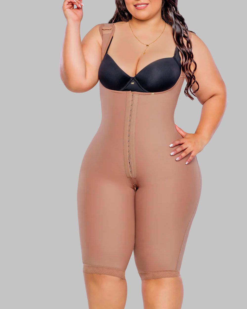 Hook & Eye Tummy Control Zipper Crotch Thigh Slimming Body Shape