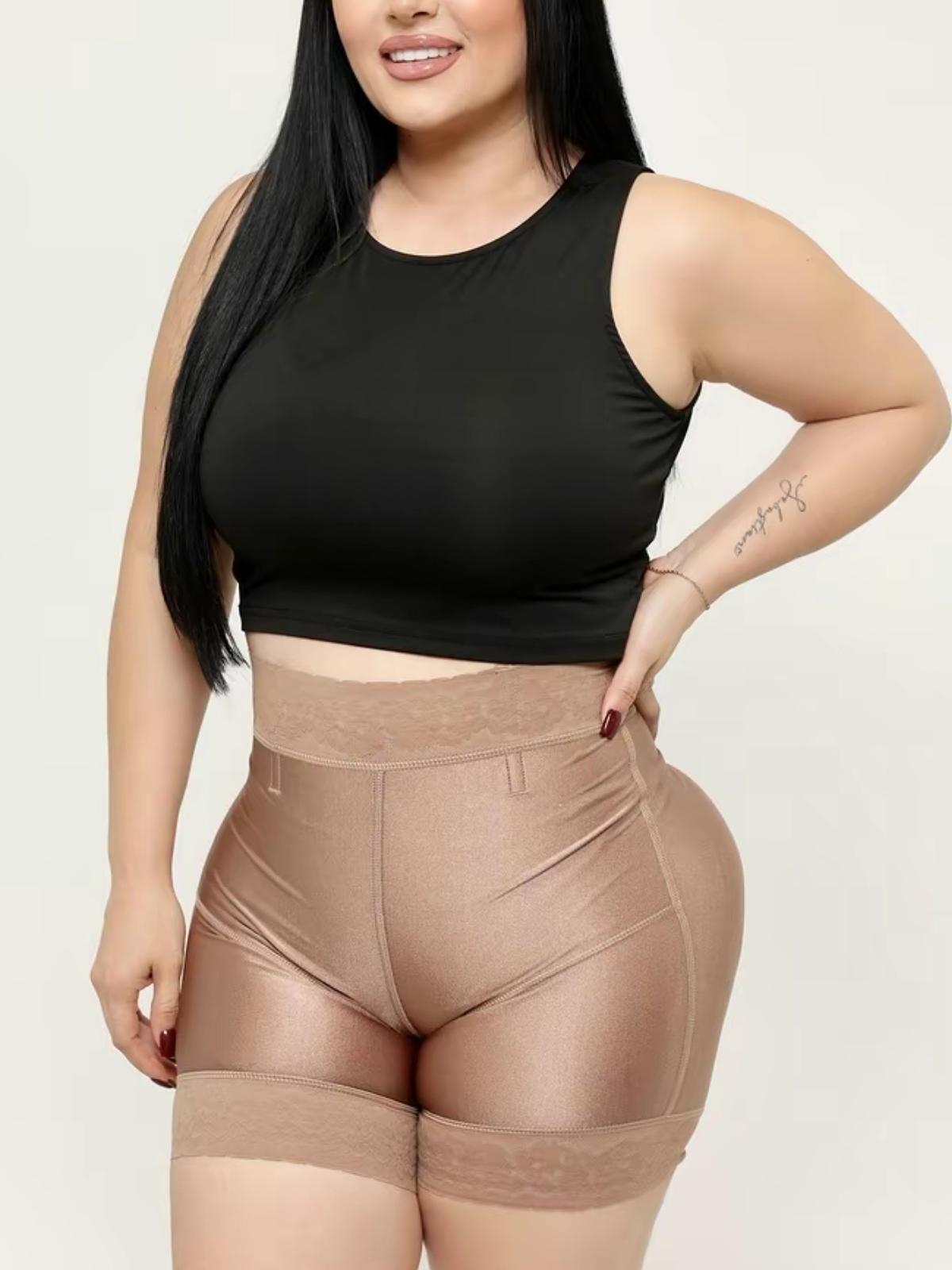 Lace High Waisted Columbia BBL Shorts