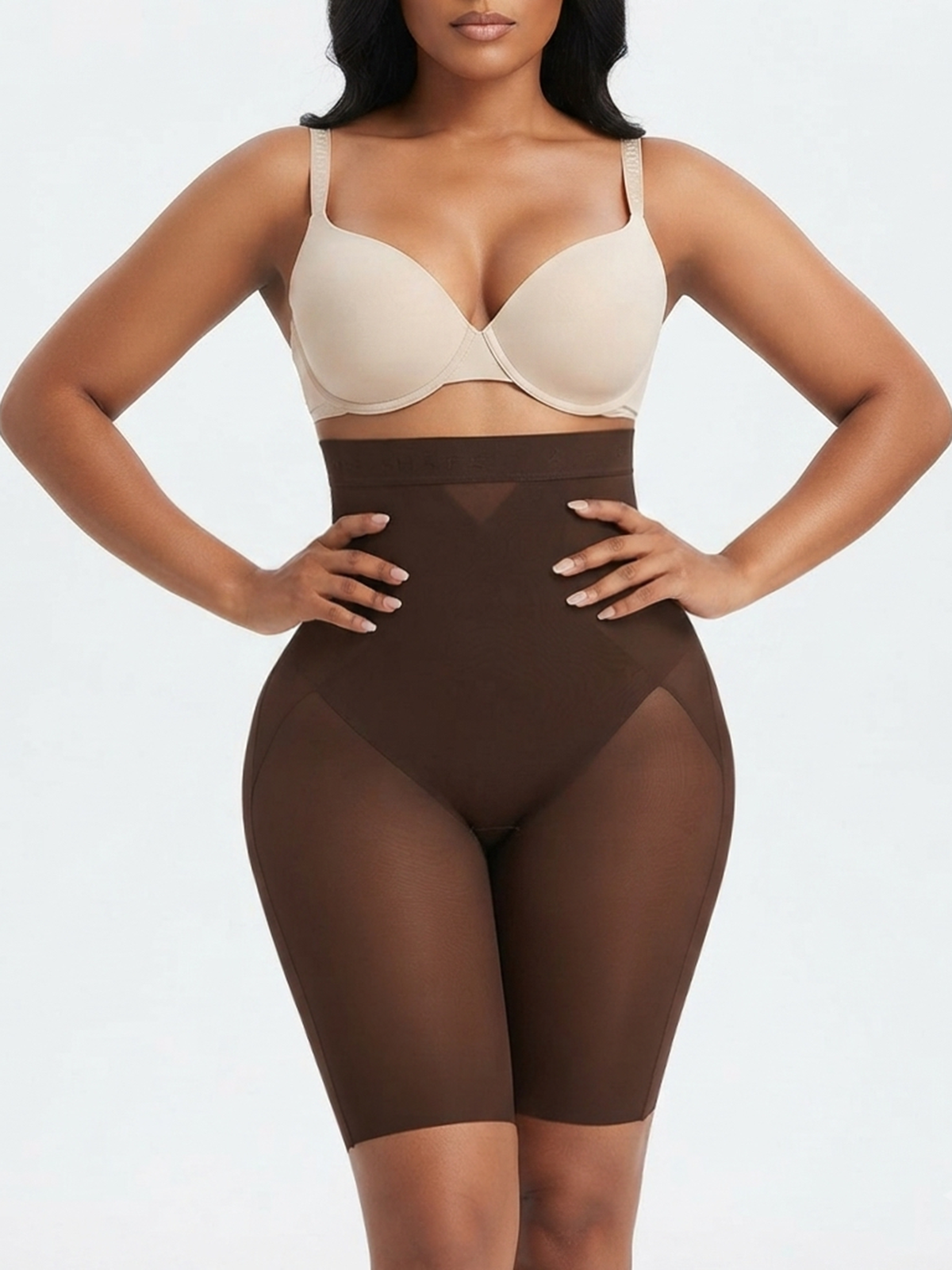 High Waist Tummy Control Shapewear Shorts Seamless Thigh Slimmer Body Shaper
