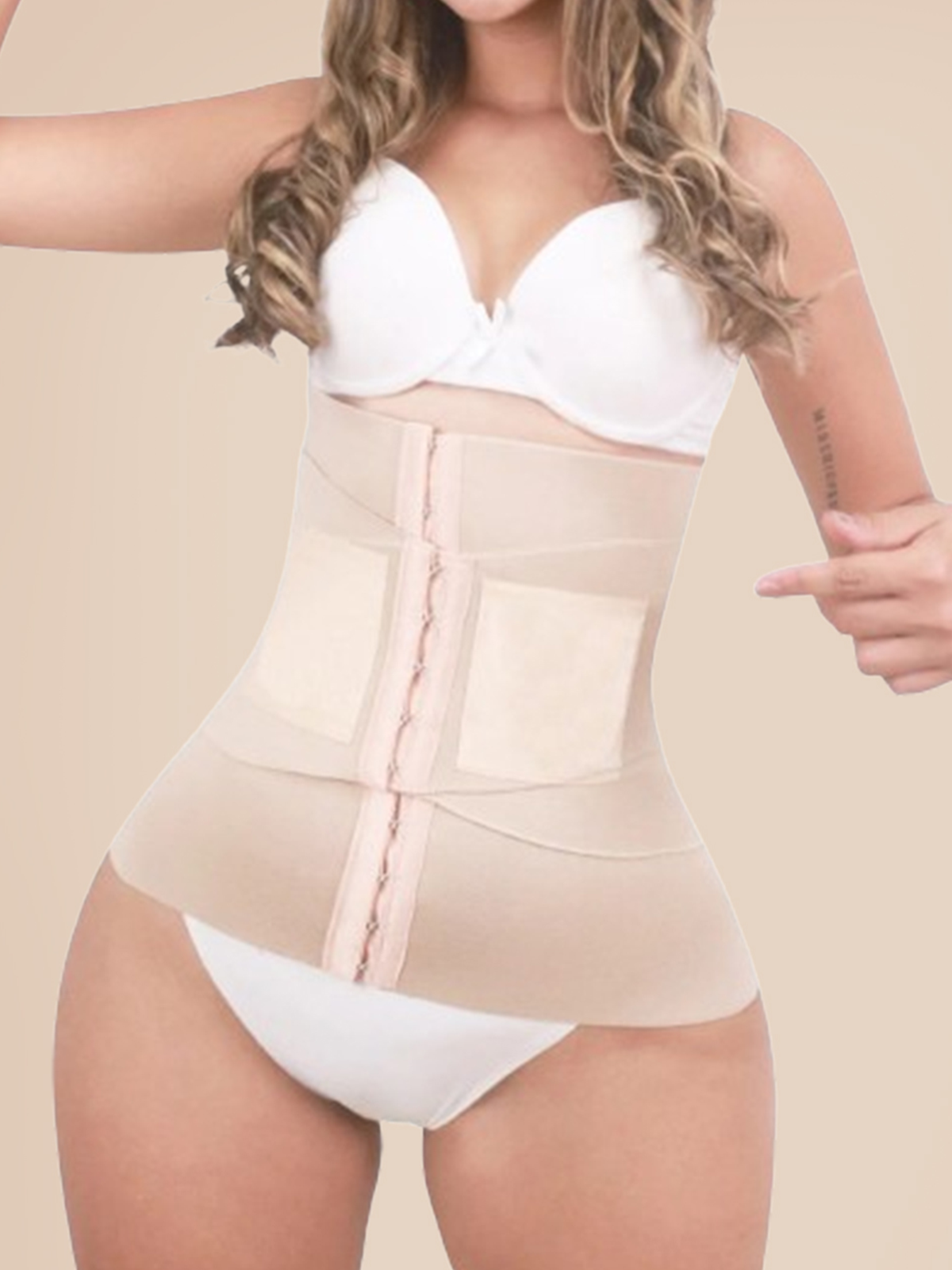 Invisible Velcro Hourglass Type Waist Trainer