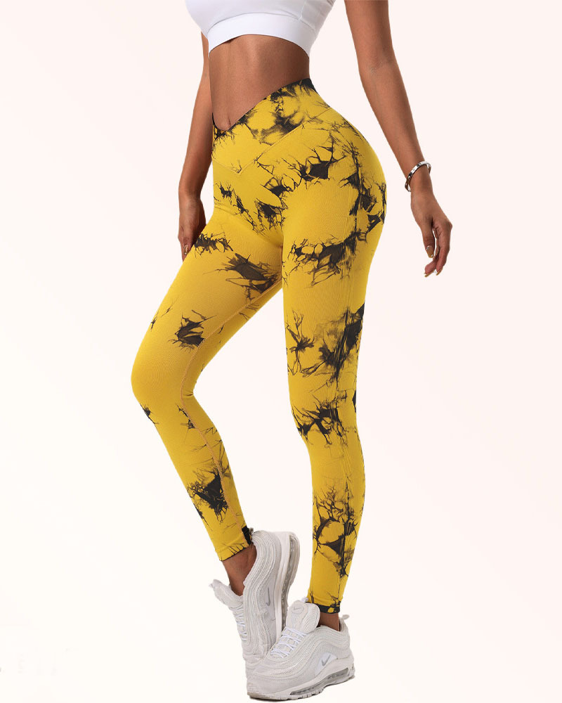 Seamless Tie Dye High Waist Yoga pants
