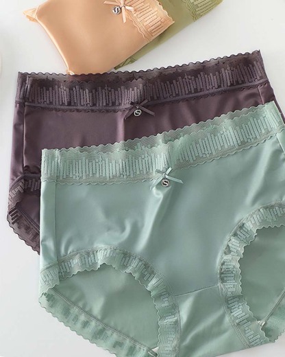 High Waist Lightweight Luxury Mulberry Silk Antibacterial Crotch Panties
