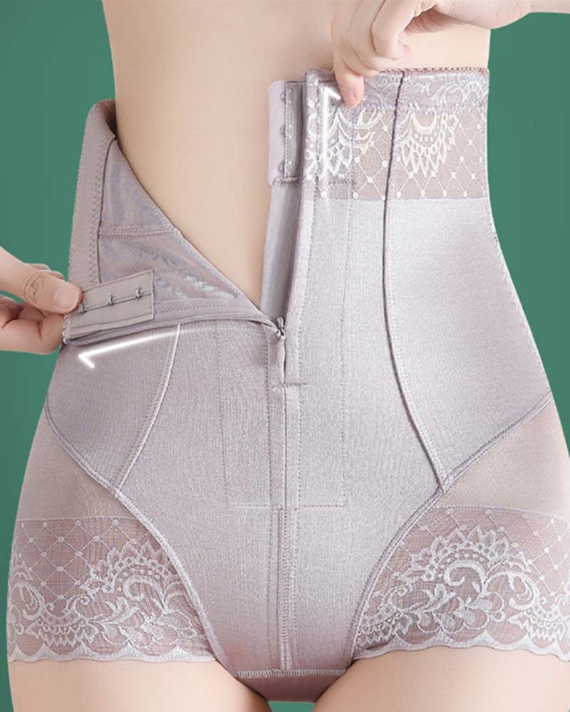 High-Waisted Hip-Lifting Zipper Pants