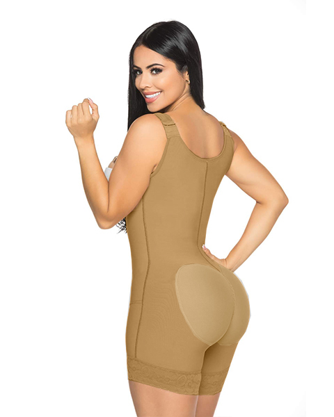 Fajas Colombianas Tummy Control Shapewear Crotch with Zipper