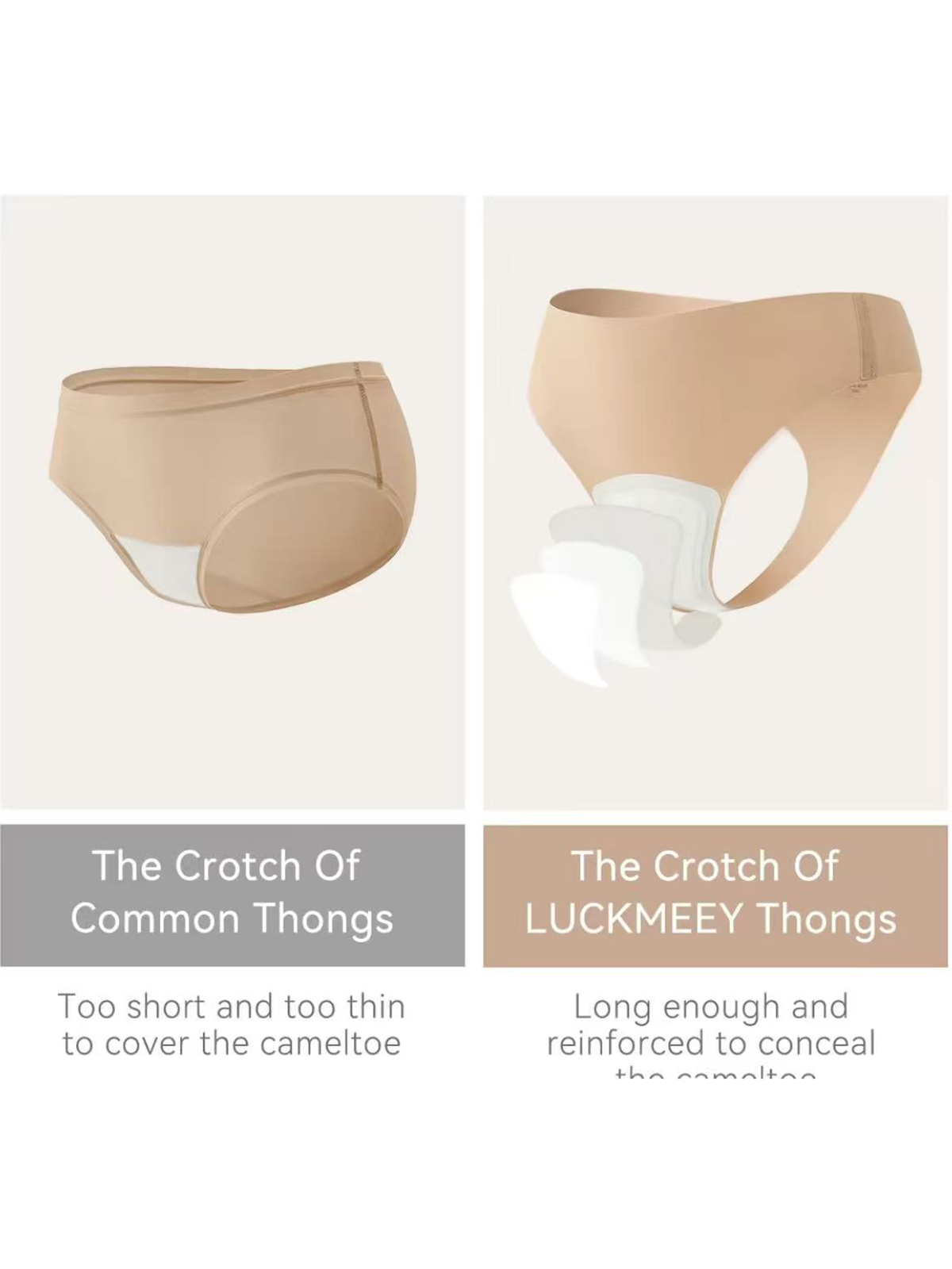 Women's Seamless Cameltoe Thong