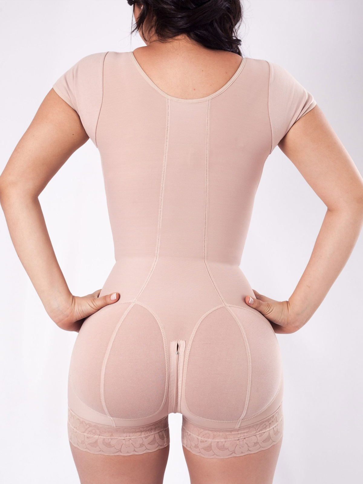 Short Sleeve Tummy Control Fajas Shapewear