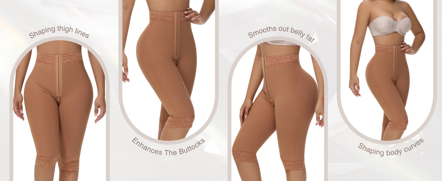 shapewear thigh slimmer tummy control and butt lifting shapewear compression shapewear tummy control