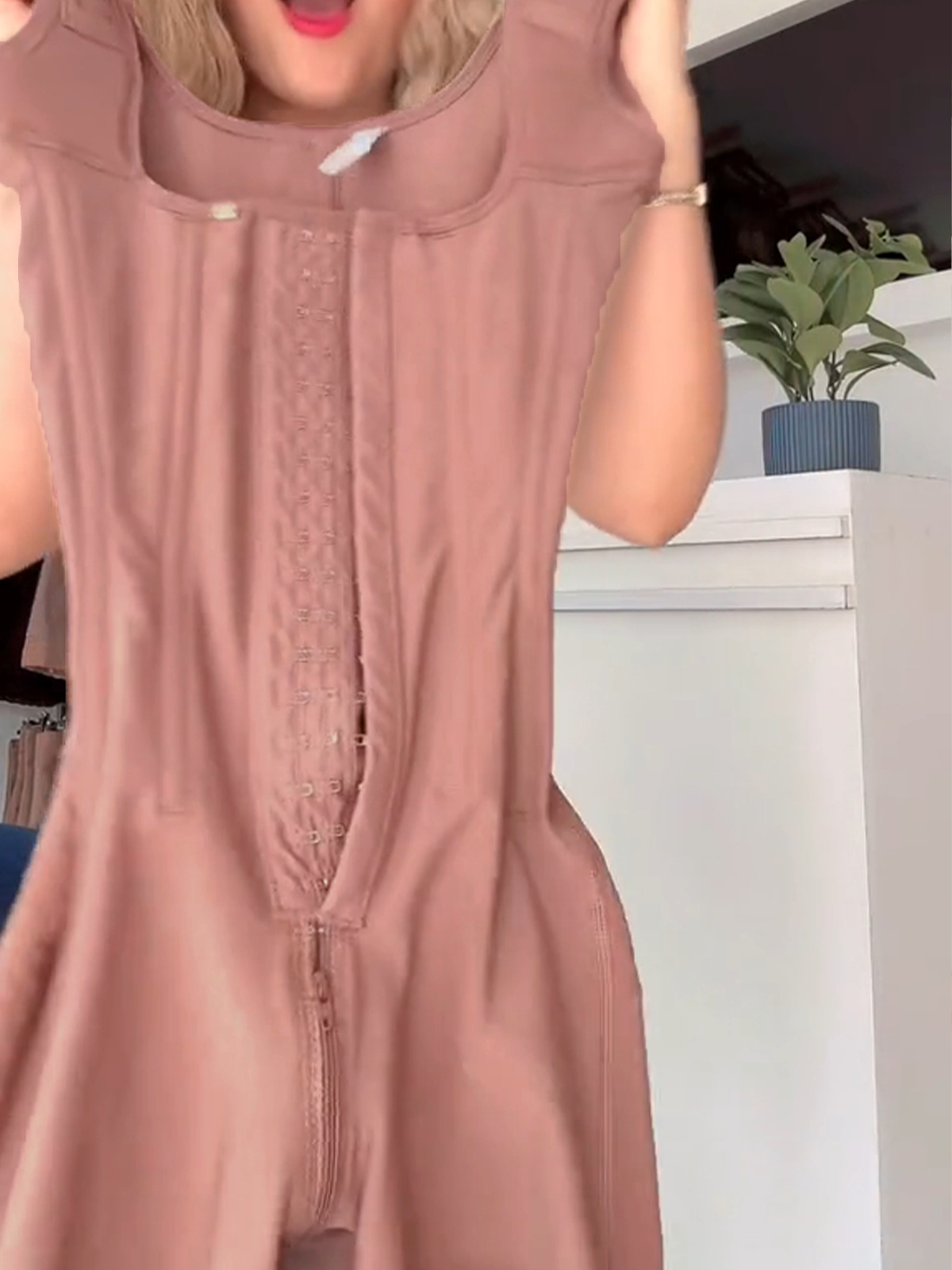 Buttoned Butt Lift Full Body Shaper