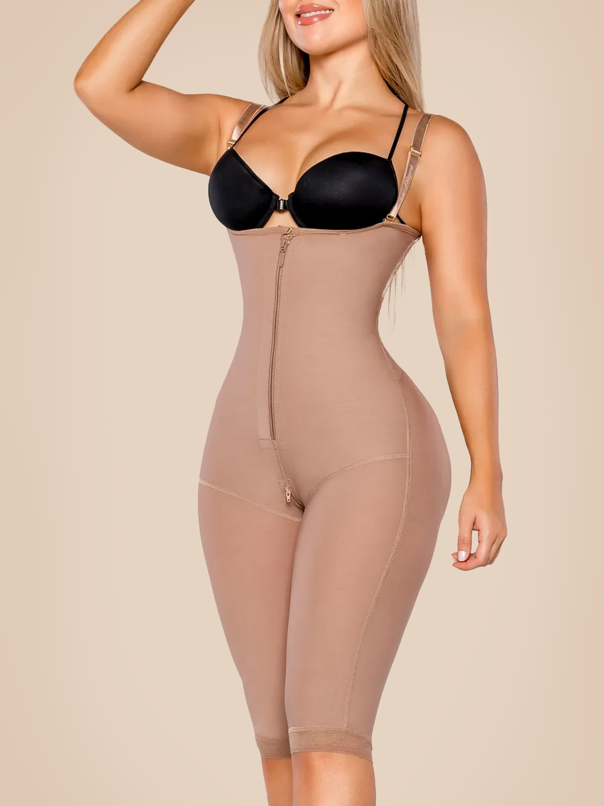 Tummy Control Invisible Zipper Faja Shapewear-ChicCurve