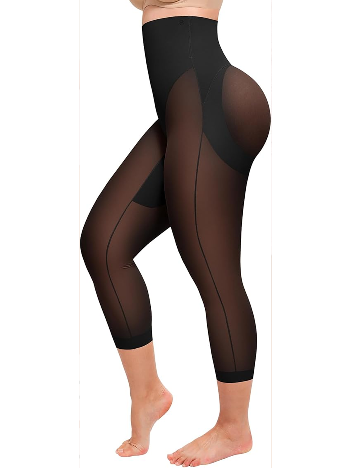 Women's Seamless Tight Shaping Hip Lifting Capri Pants