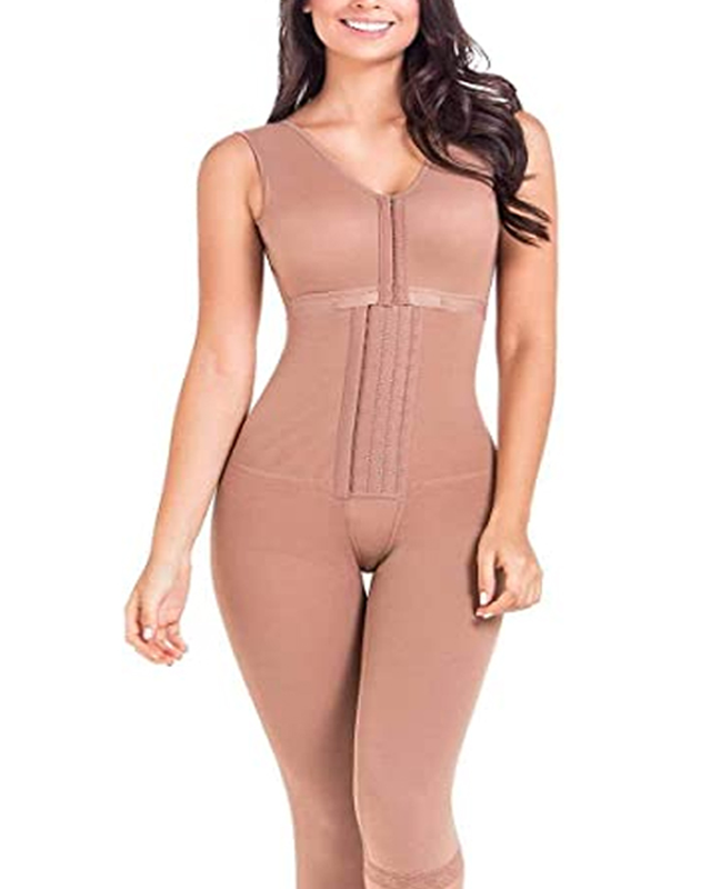 Tummy Tuck Hook & Eye Closure Support Hip Lift Long Shapewear