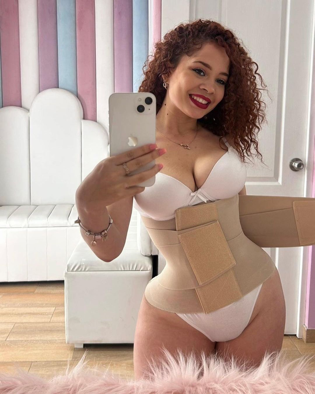 High Compression Velcro Waist Trainer Girdle Belt