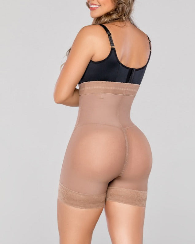 High Waist Butt Lifter Open-Crotch Shorts