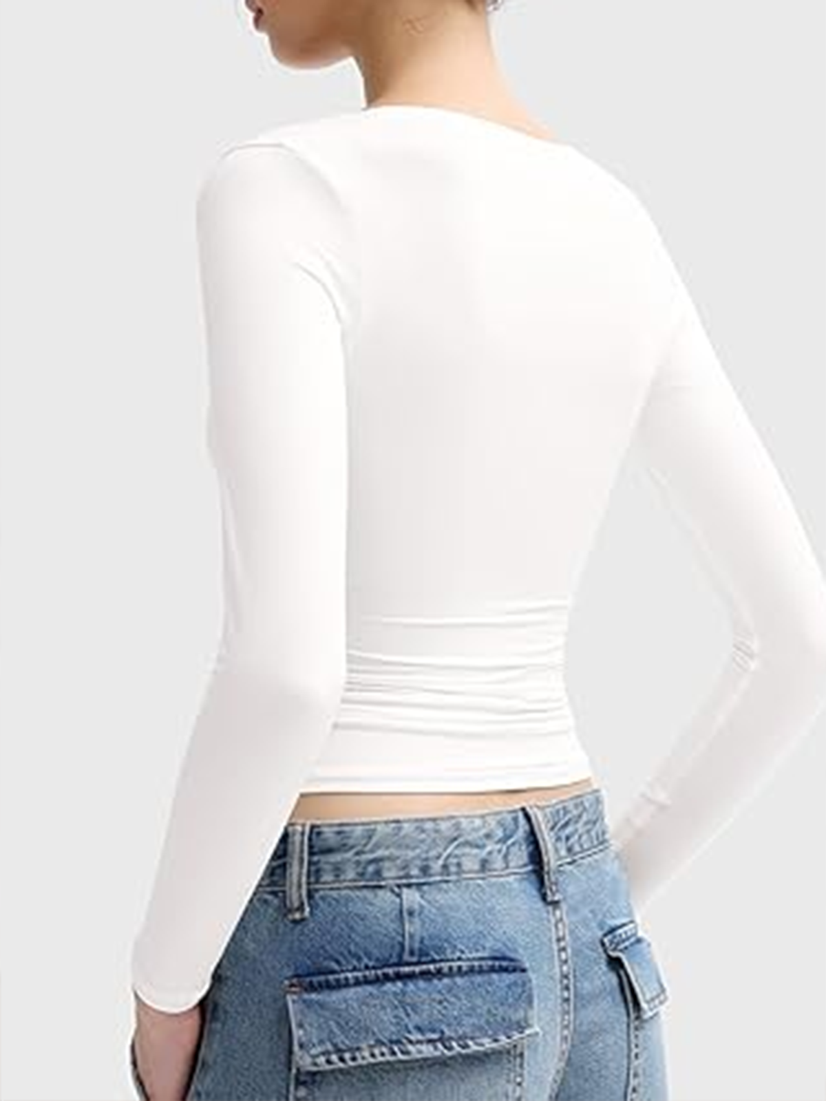 Tight Fitting Double Layered Crop Top