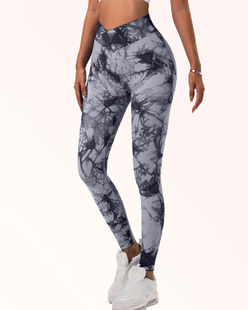 Seamless Tie Dye High Waist Yoga pants