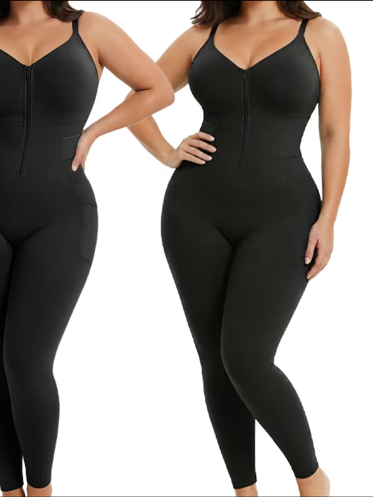 Seamless Full Body Sculpting Jumpsuit With Tummy Control Easy Off